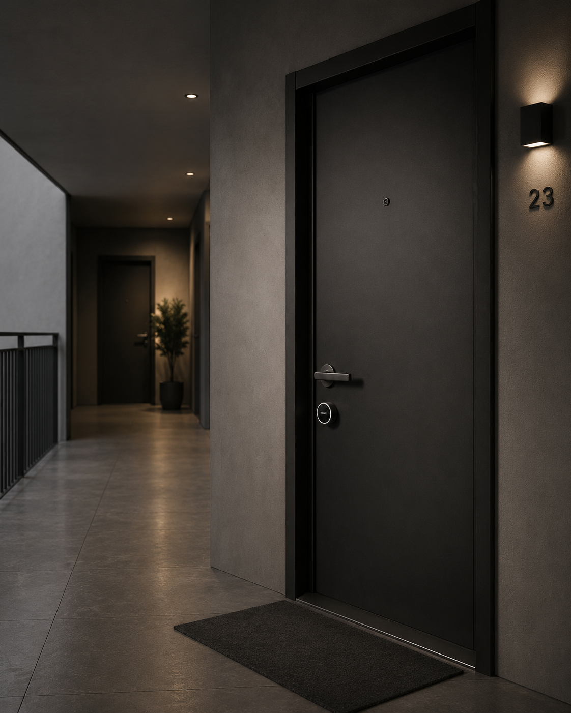 HomeX installed on apartment door 23
