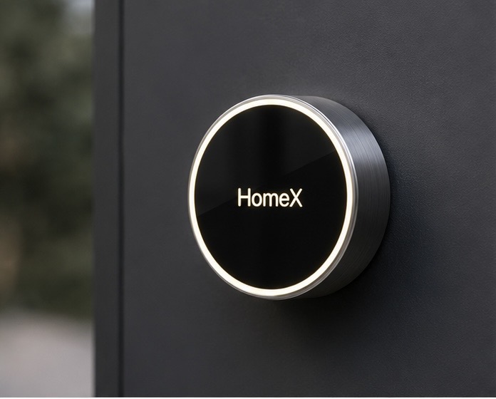 HomeX exterior lock on door