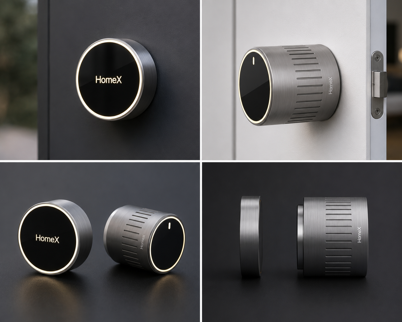 HomeX Smart Lock — interior and exterior